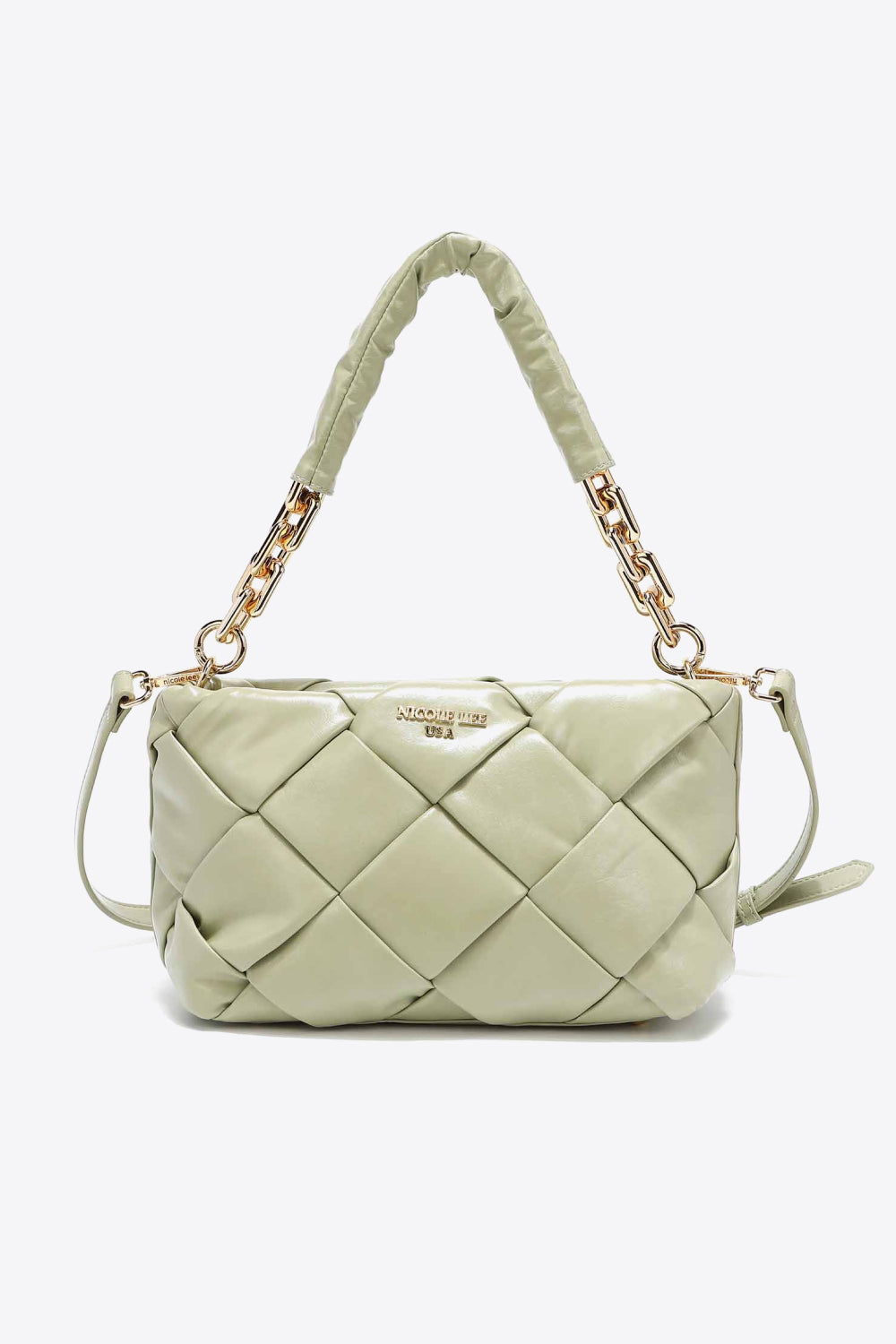 Nicole Lee USA Cassette Woven Satchel Crossbody Bag