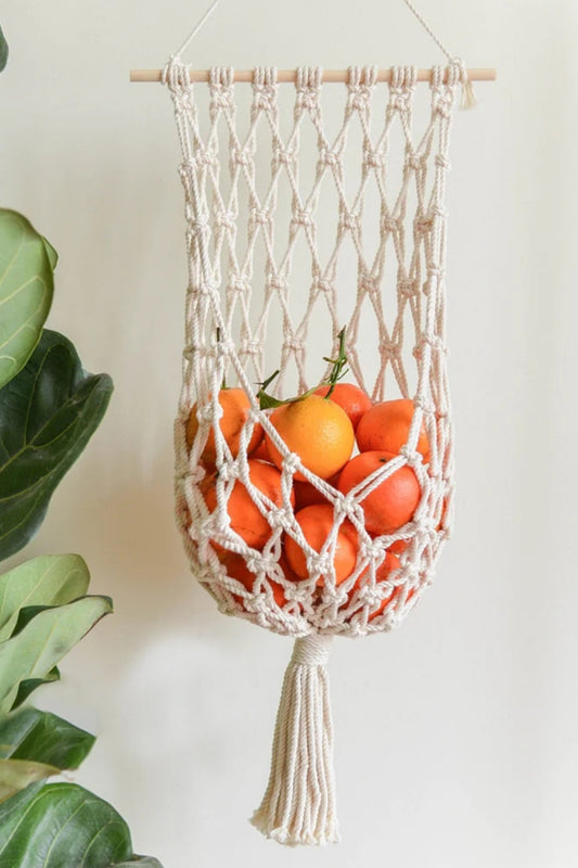 Macrame Basket Wall Hanging